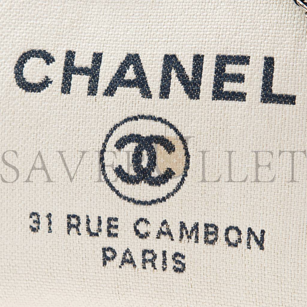 Ch*el deauville large tote gold hardware a66941 (30*50*22cm)