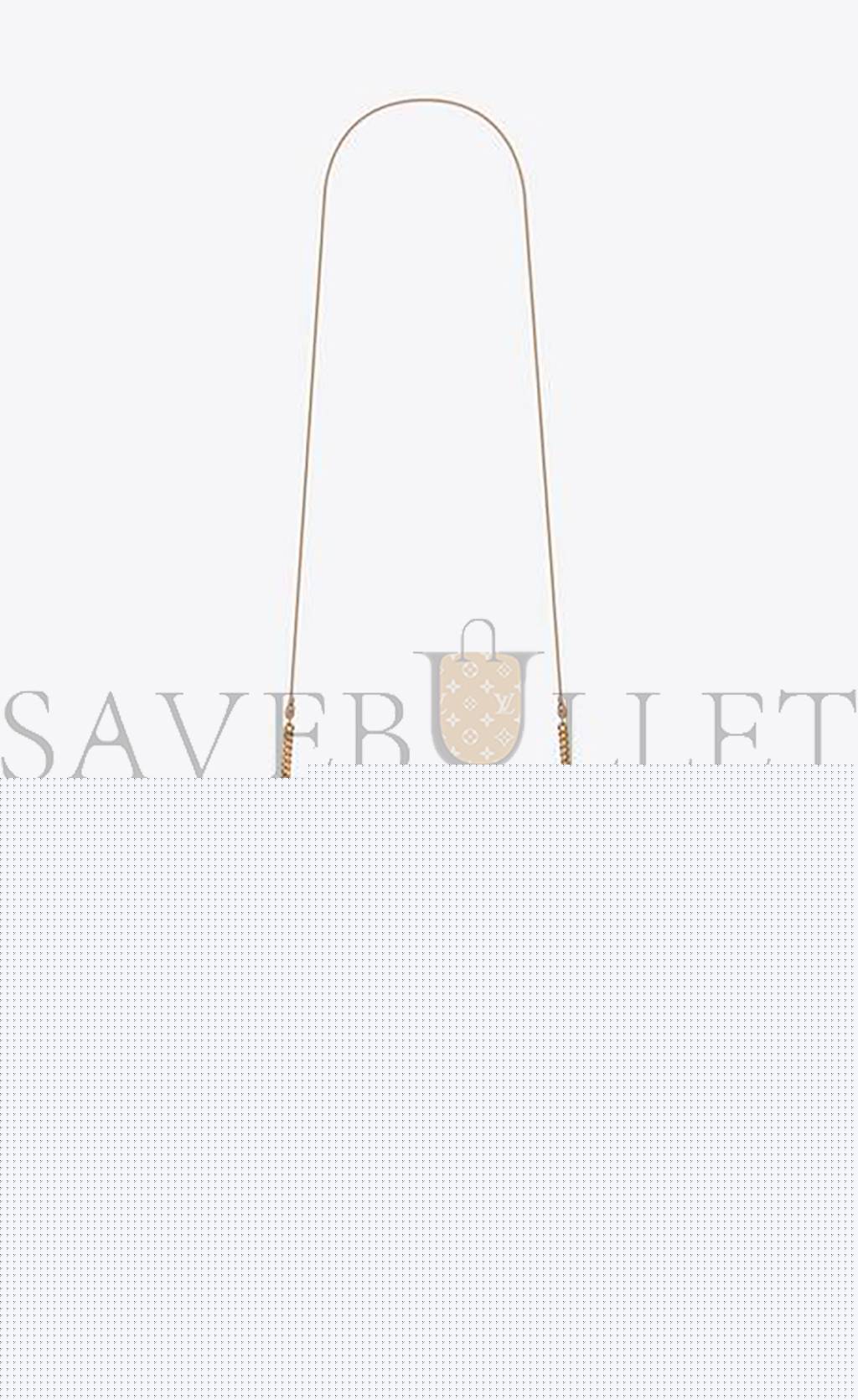 YSL CASSANDRE PHONE HOLDER WITH STRAP IN SMOOTH LEATHER 6350950U40J2721 (18*11*2.5cm)