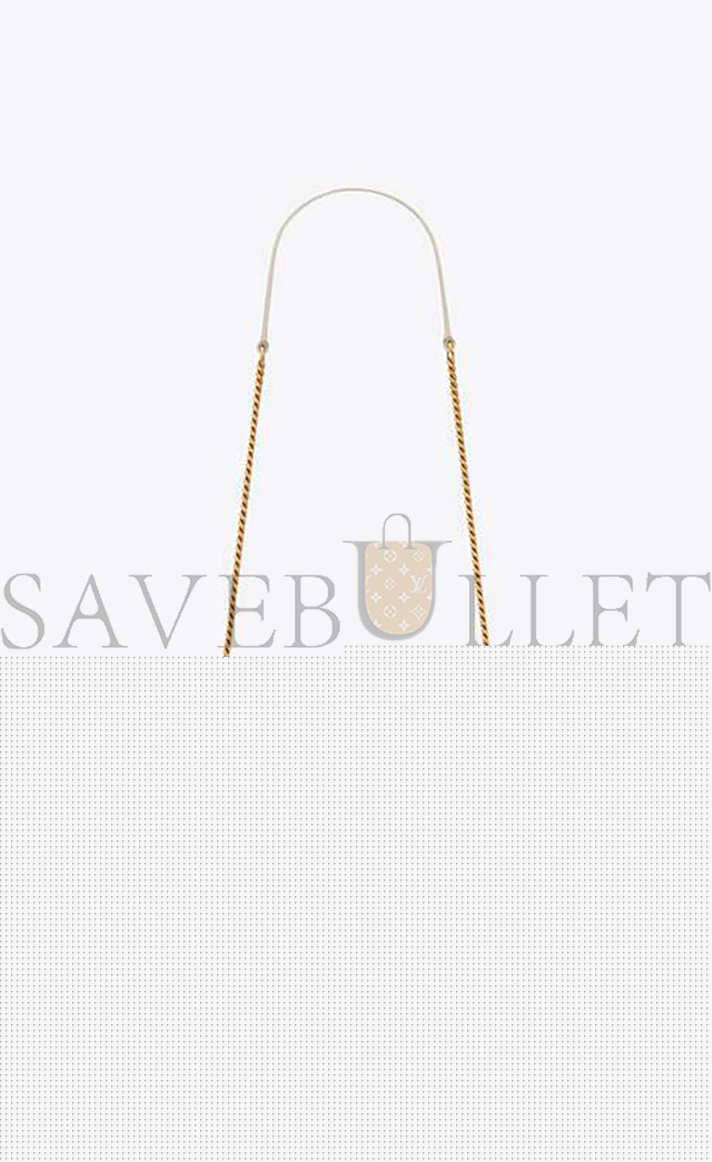 YSL CASSANDRE MATELASSÉ ENVELOPE CHAIN WALLET IN GRAIN DE POUDRE EMBOSSED LEATHER 742920BOW019207 (19*12.5*3.5cm)