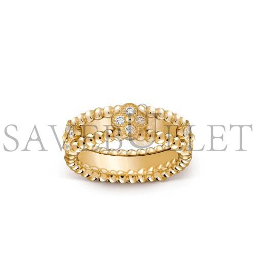 VAN CLEEF ARPELS PERLÉE SWEET CLOVERS RING - YELLOW GOLD, DIAMOND VCARP6MM00