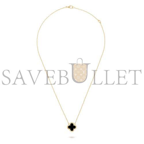 VAN CLEEF ARPELS PURE ALHAMBRA PENDANT - YELLOW GOLD, ONYX VCARB13900