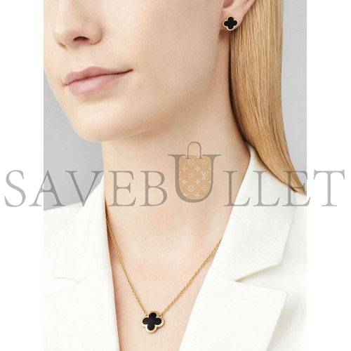 VAN CLEEF ARPELS PURE ALHAMBRA PENDANT - YELLOW GOLD, ONYX VCARB13900