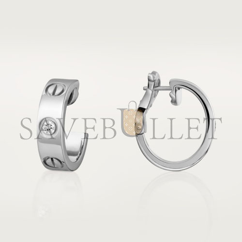 CARTIER LOVE EARRINGS, 2 DIAMONDS B8022800