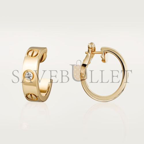 CARTIER LOVE EARRINGS, 2 DIAMONDS B8022900