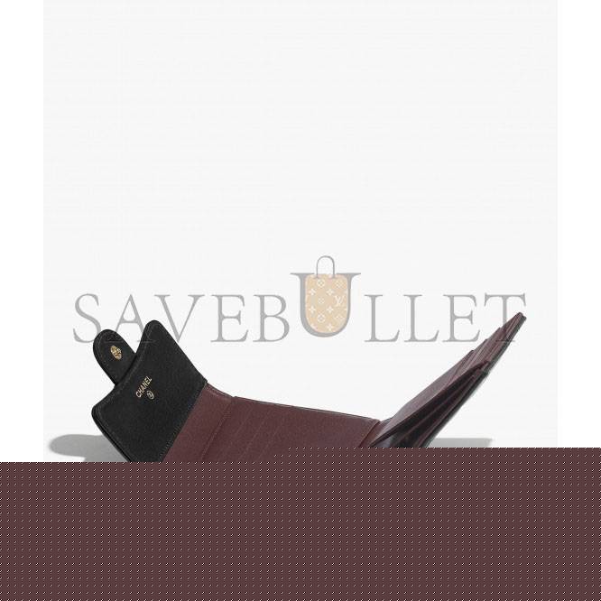 Ch*el classic small flap wallet gold hardware ap0231 y01295 c3906 (10.5cm*11.5cm*3cm)