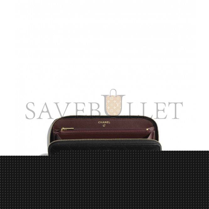 Ch*el classic long zipped wallet gold hardware ap0242 y01864 c3906 (19.5*10.5*2cm)