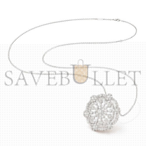 VAN CLEEF ARPELS SNOWFLAKE CLIP AND PENDANT - PLATINUM, DIAMOND VCARP39900