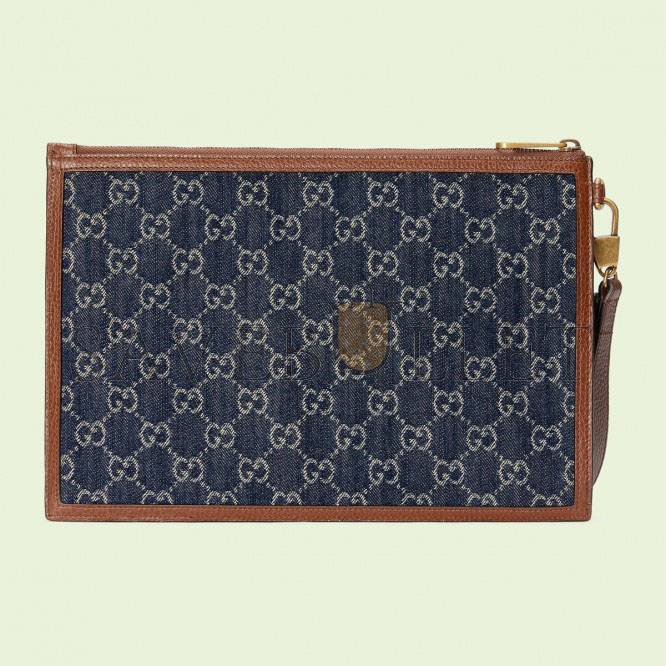 G*u*i pouch with interlocking&g 672953 (30.5*21*1.5cm)