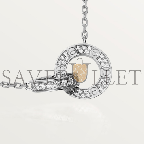 CARTIER LOVE NECKLACE, DIAMOND-PAVED B7216300