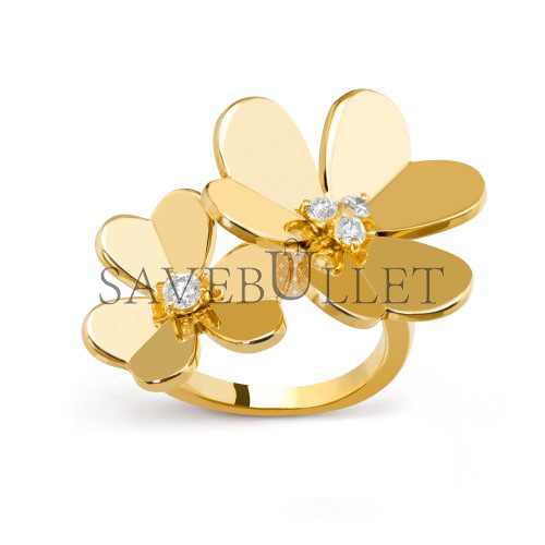 VAN CLEEF ARPELS FRIVOLE BETWEEN THE FINGER RING - YELLOW GOLD, DIAMOND VCARB67600