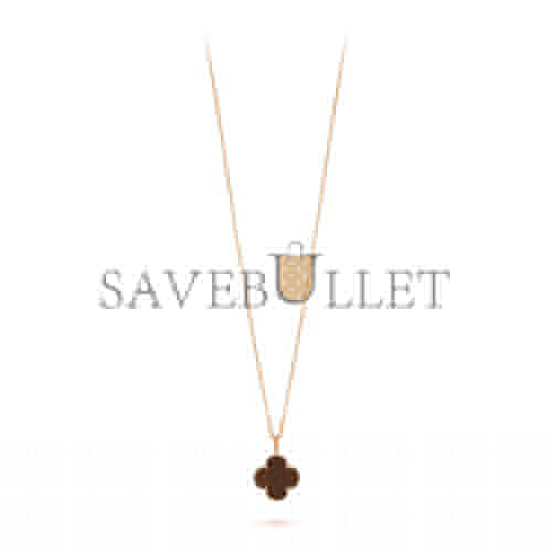 VAN CLEEF ARPELS MAGIC ALHAMBRA LONG NECKLACE, 1 MOTIF - ROSE GOLD, LETTERWOOD VCARO3M700