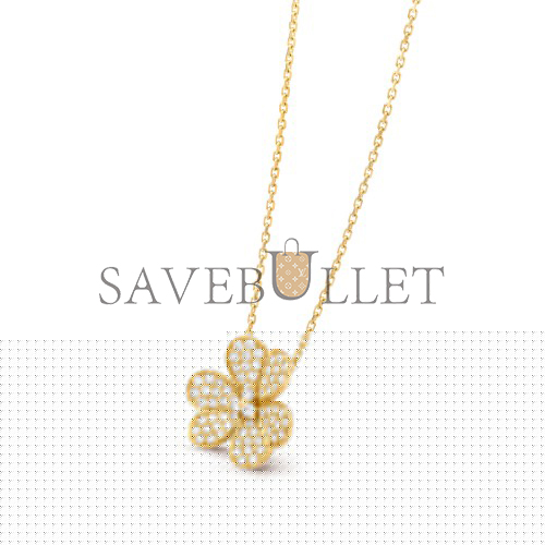VAN CLEEF ARPELS FRIVOLE PENDANT, LARGE MODEL - YELLOW GOLD, DIAMOND VCARP0J700