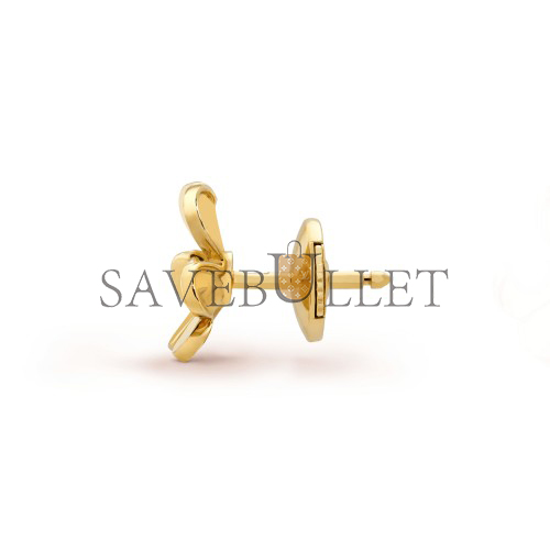 VAN CLEEF ARPELS FRIVOLE EARRINGS, MINI MODEL - YELLOW GOLD, DIAMOND VCARP0J300