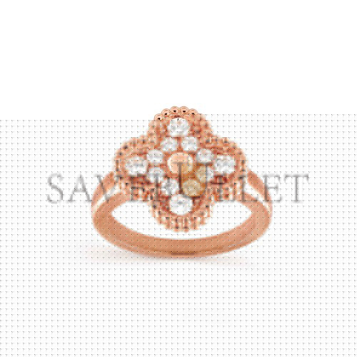 VAN CLEEF ARPELS VINTAGE ALHAMBRA RING - ROSE GOLD, DIAMOND VCARP2R400