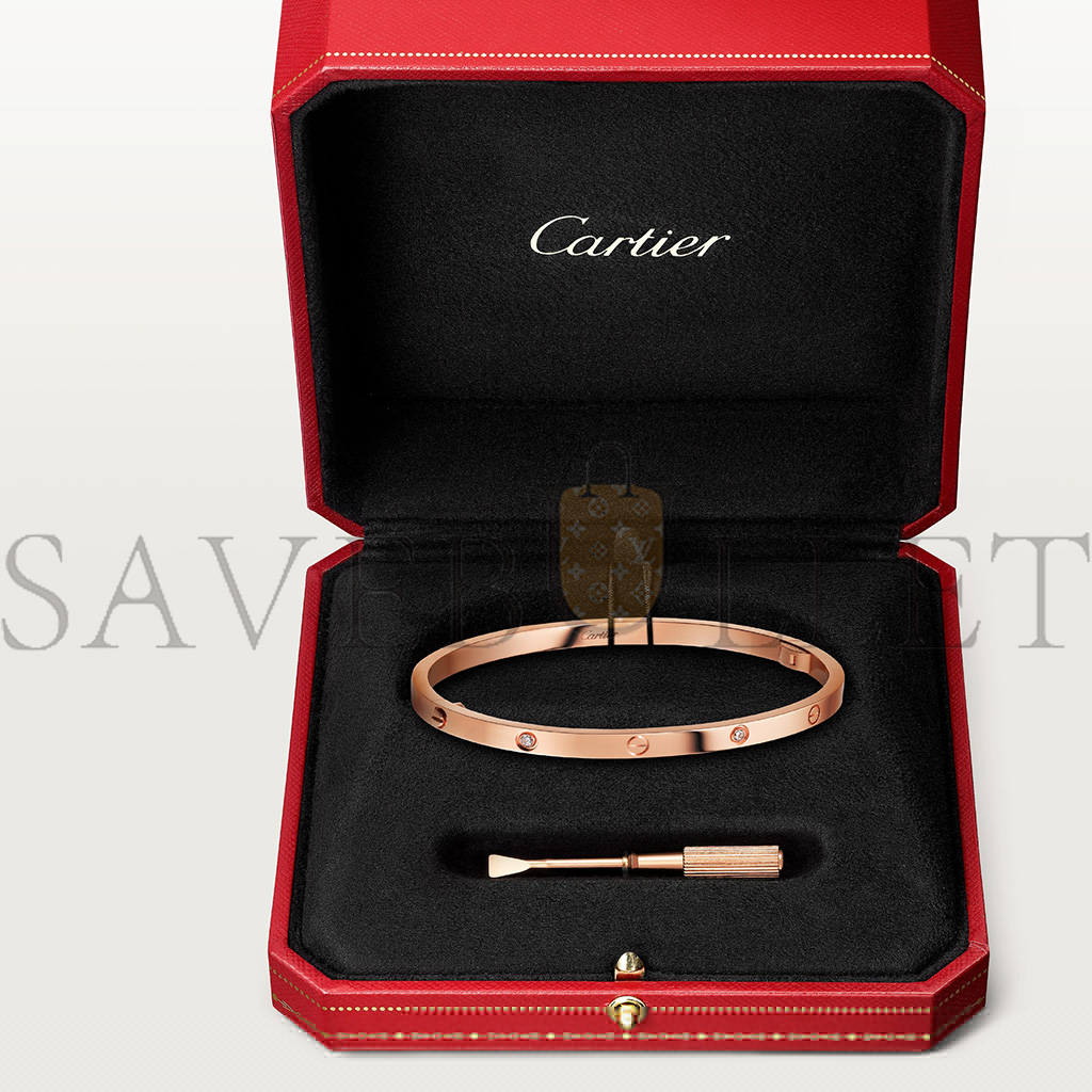 CARTIER LOVE BRACELET, SMALL MODEL, 6 DIAMONDS B6047617