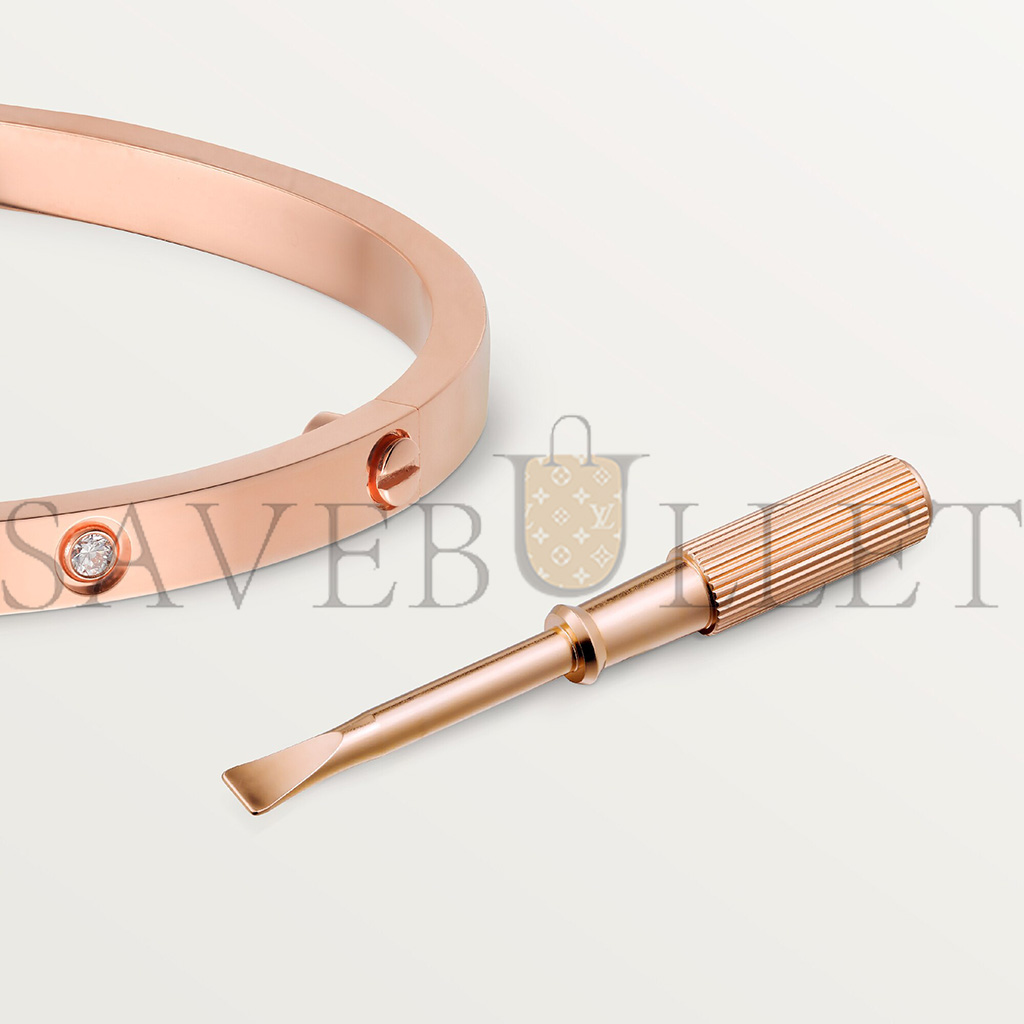 CARTIER LOVE BRACELET, SMALL MODEL, 6 DIAMONDS B6047617