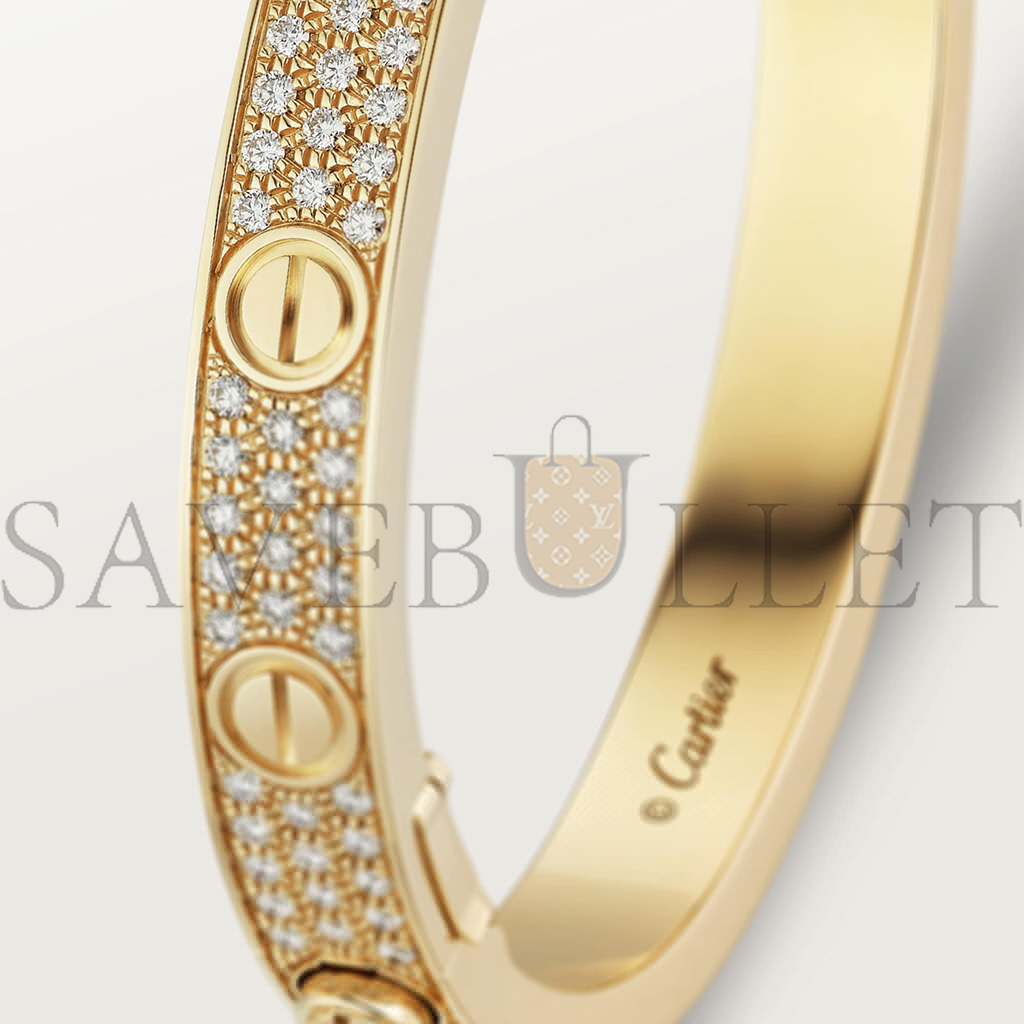 CARTIER LOVE BRACELET, DIAMOND-PAVED N6035017