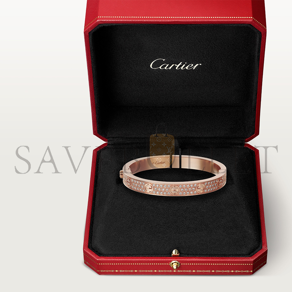 CARTIER LOVE BRACELET, DIAMOND-PAVED N6036917