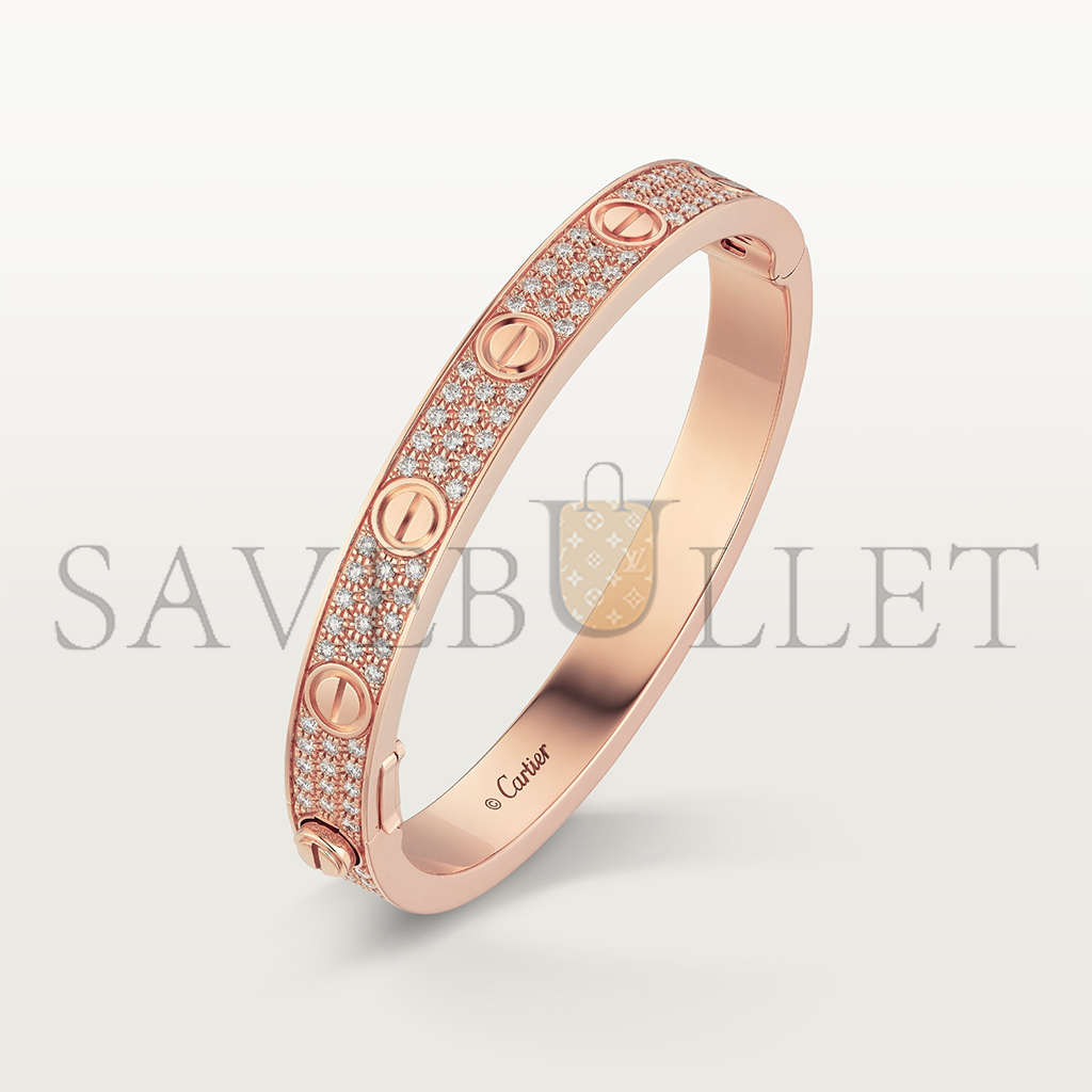 CARTIER LOVE BRACELET, DIAMOND-PAVED N6036917
