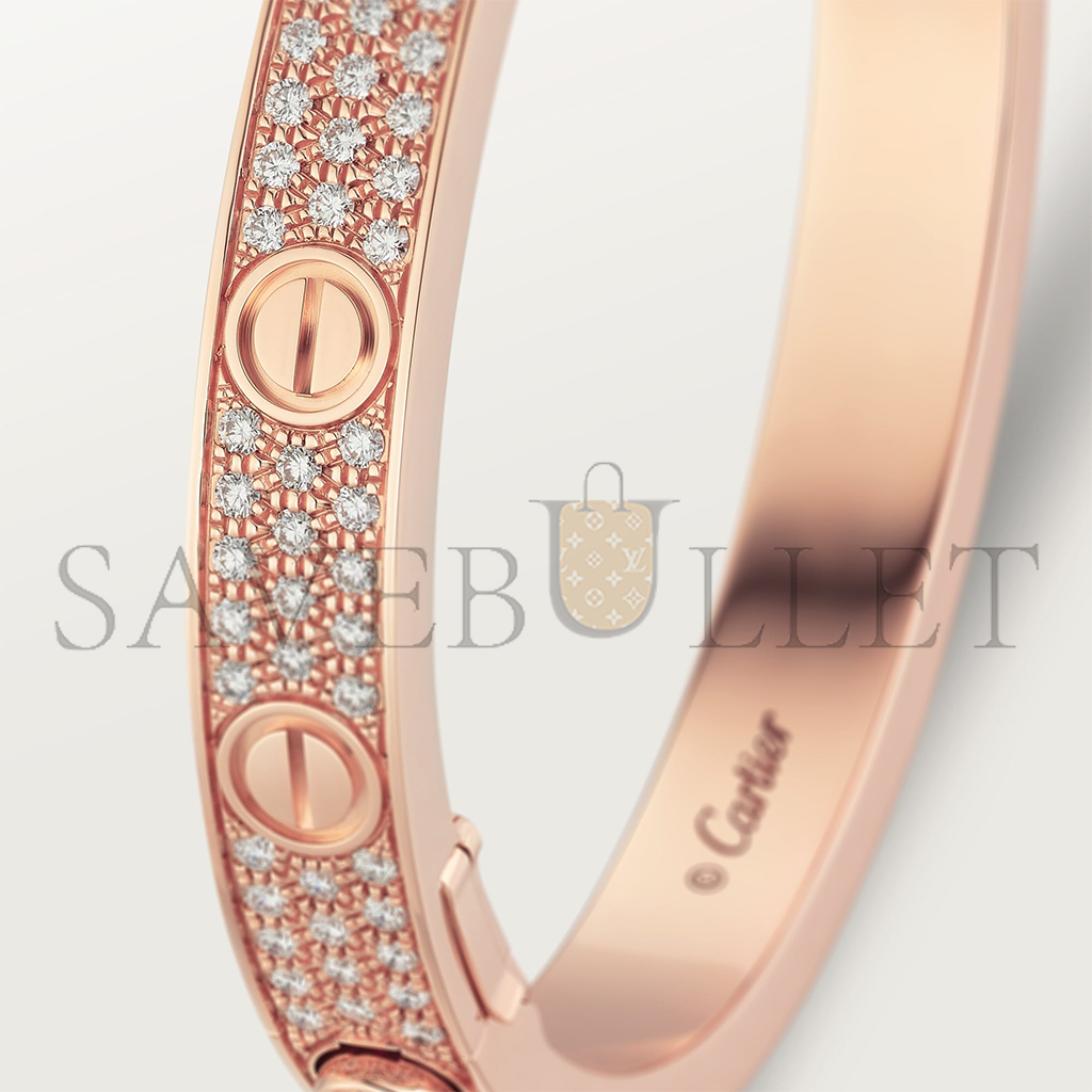 CARTIER LOVE BRACELET, DIAMOND-PAVED N6036917
