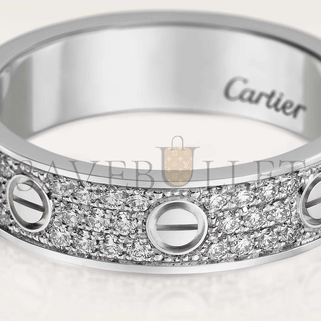 CARTIER LOVE WEDDING BAND, DIAMOND-PAVED B4083400