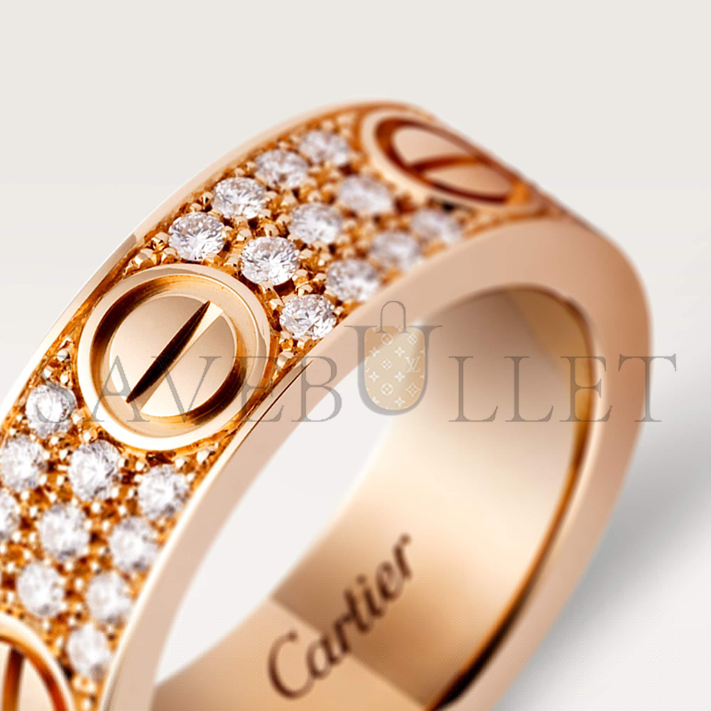 CARTIER LOVE RING, DIAMOND-PAVED B4087600