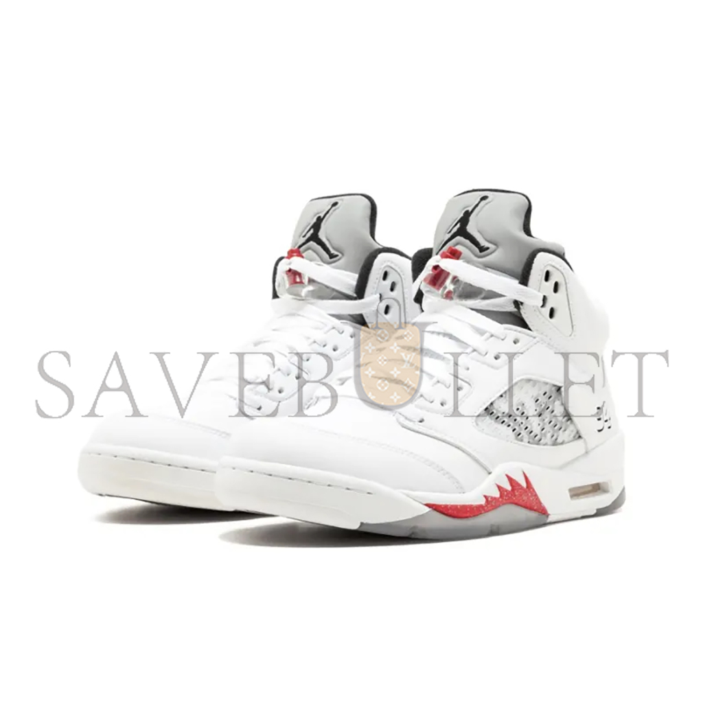 nike jordan 5 retro Sup*e white 824371-101