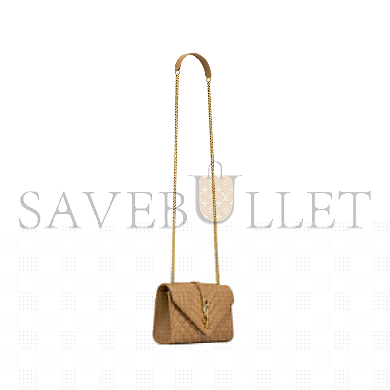 YSL ENVELOPE SMALL IN MATELASSÉ LAMBSKIN 600195AACT72760 (21*13*6cm)
