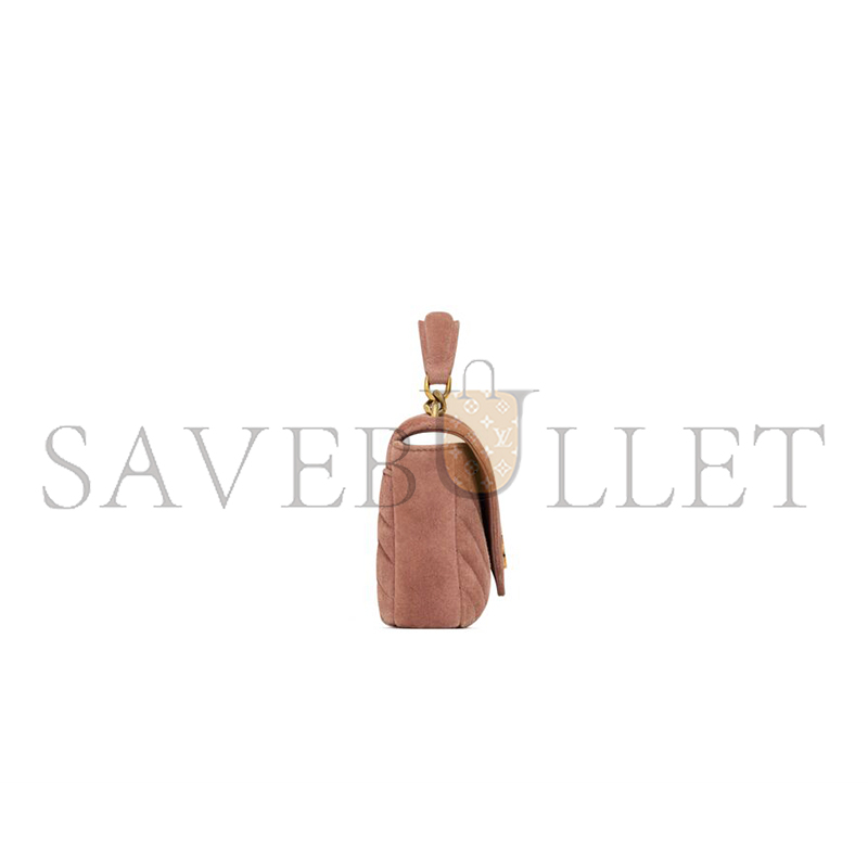 YSL COLLEGE MINI IN SUEDE 7794301U8275922 (20*13*3cm)