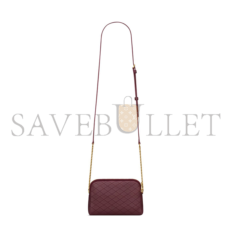 YSL GABY ZIPPED POUCH IN QUILTED LAMBSKIN 7336671EL076195 (19*12*3cm)