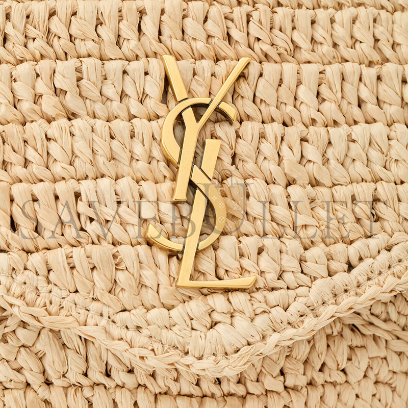 YSL CASSANDRE LARGE ENVELOPE POUCH IN RAFFIA 786074GAAEX2080 (29.5*18*4.5cm)