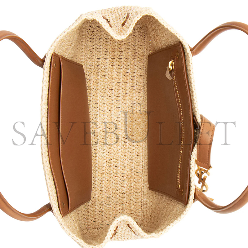 YSL RAFFIA PANIER RECTANGLE TOTE 92886994 (29*21*9cm)