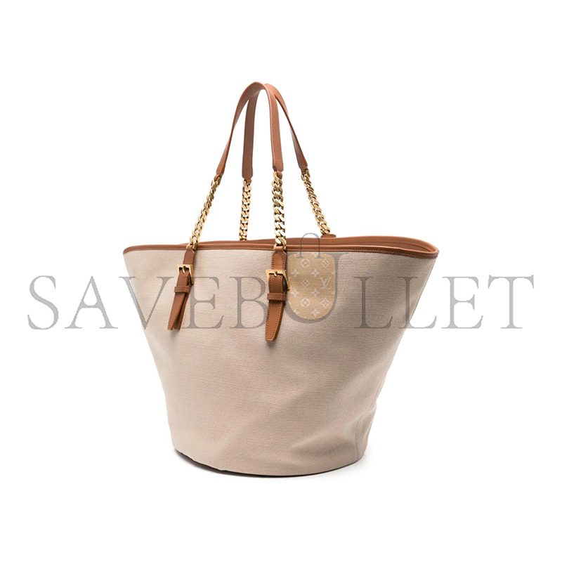YSL LAURENT CABAS BAG IN DESERT DUST&BRICK 773704FAC7T9856 (47*30*25cm)