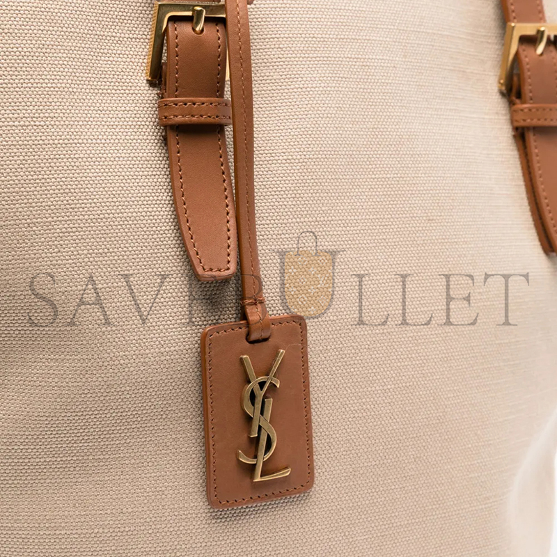 YSL LAURENT CABAS BAG IN DESERT DUST&BRICK 773704FAC7T9856 (47*30*25cm)