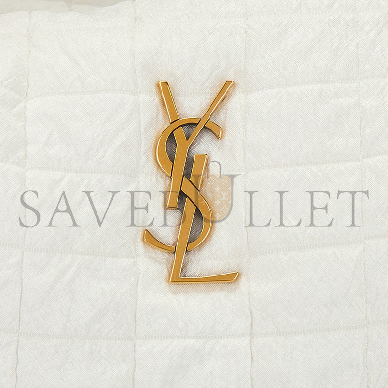 YSL GLORIA QUILTED TRAVEL BAG WHITE 757209FAC8J1916 (42*18*18cm)