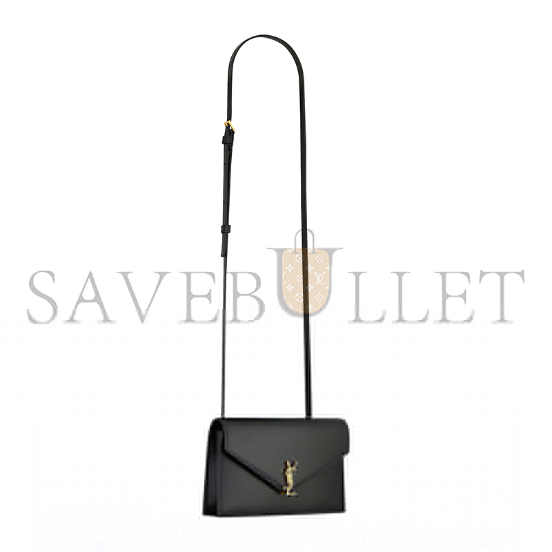 YSL VOLTAIRE MINI LEATHER ENVELOPE CLUTCH BAG 7852810SX0W1000 (19*12*3.5cm)