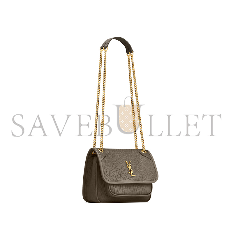 YSL NIKI CROSSBODY BAG IN LEATHER 218164781 (22*16.5*12cm)
