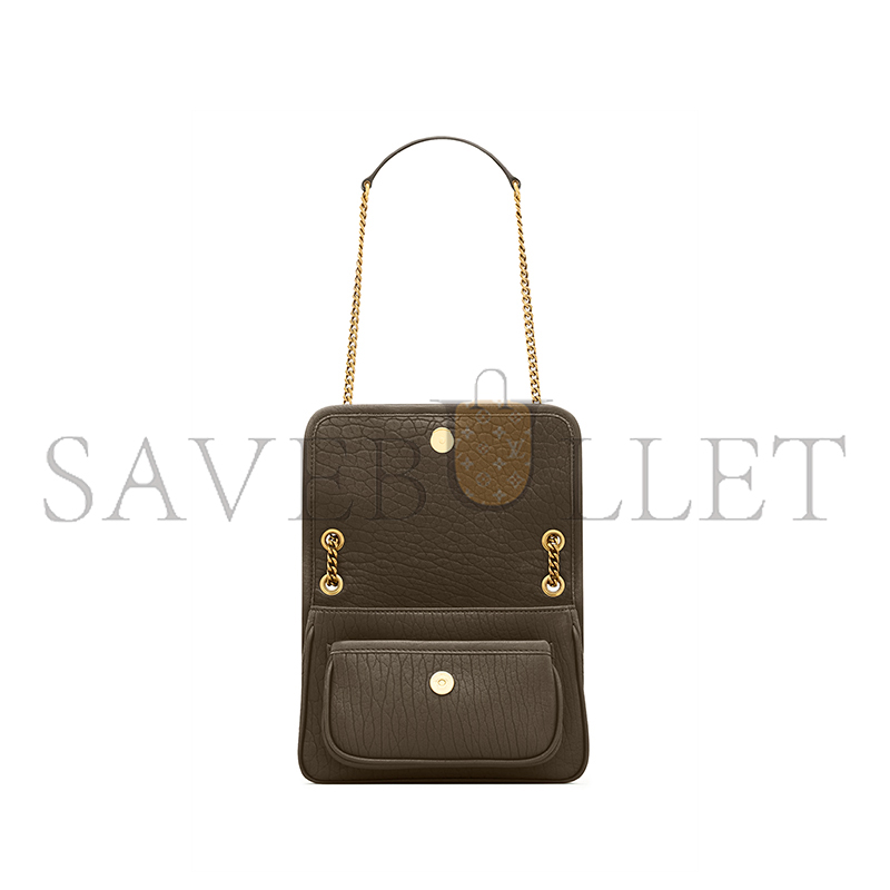 YSL NIKI CROSSBODY BAG IN LEATHER 218164781 (22*16.5*12cm)