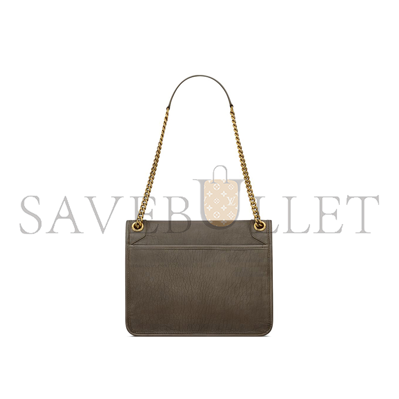 YSL NIKI MEDIUM IN GRAINED LAMBSKIN 633178AACYT3212 (28*20*8.5cm)