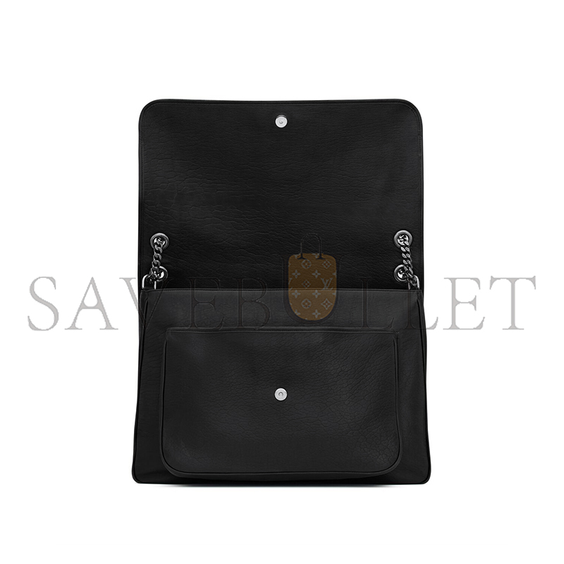 YSL NIKI OVERSIZED IN GRAINED LAMBSKIN 755857AACIA1000 (47*34*16cm)