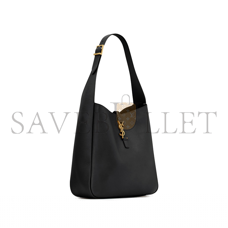 YSL LE 5 À 7 SUPPLE LARGE IN GRAINED LEATHER 753837AAAUQ1000 (30*31*13cm)