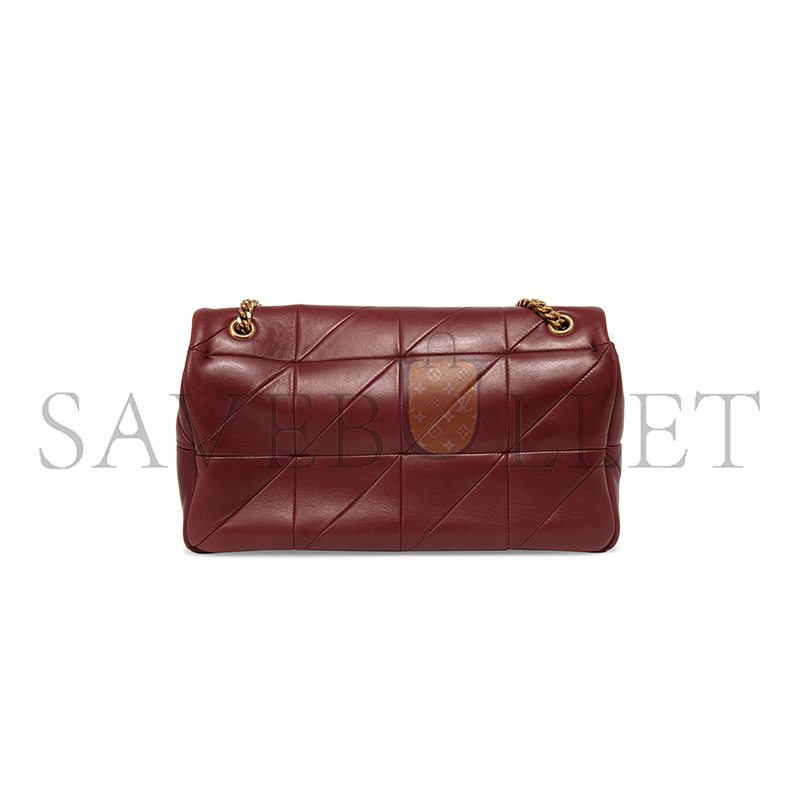 YSL JAMIE 4.3 SHOULDER BAG QUILTED LEATHER DARK RED 515821COP676475 (25*15*7.5cm)