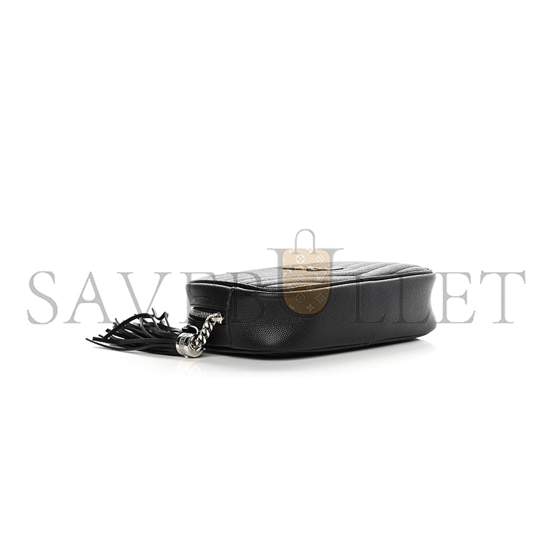 YSL MINI LOU BAG IN MATELASSÉ GRAIN DE POUDRE EMBOSSED LEATHER 6125791GF021000 (19*10.5*5cm)