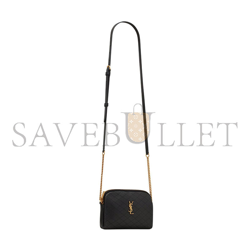 YSL GABY ZIPPERED POUCH IN LAMBSKIN 7336671EL071000 (18*13*3.5cm)