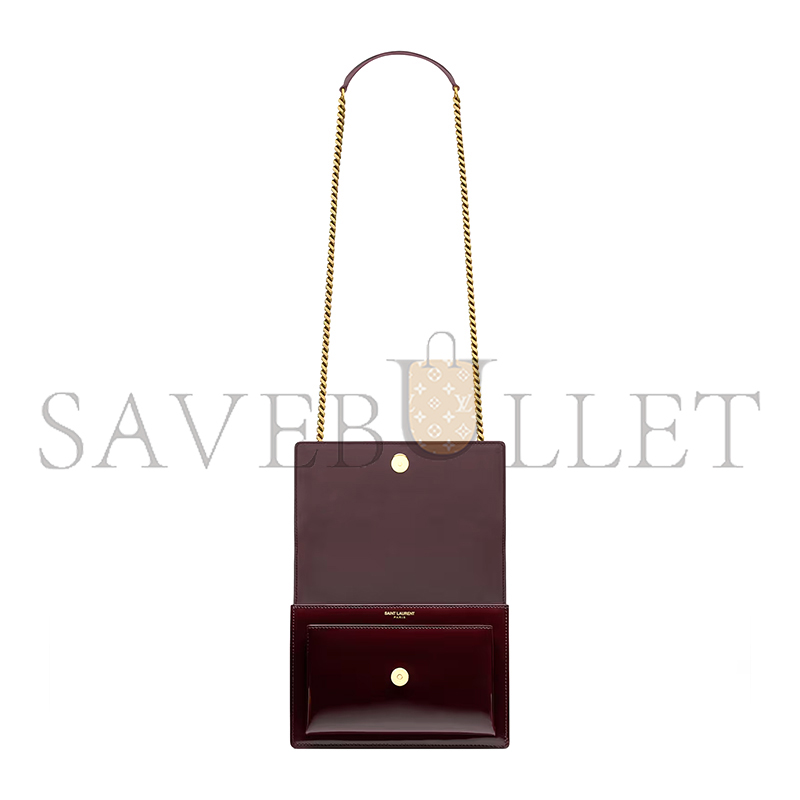 YSL SUNSET SMALL CALFSKIN SHOULDER BAG 26884998 (22*16*8cm)