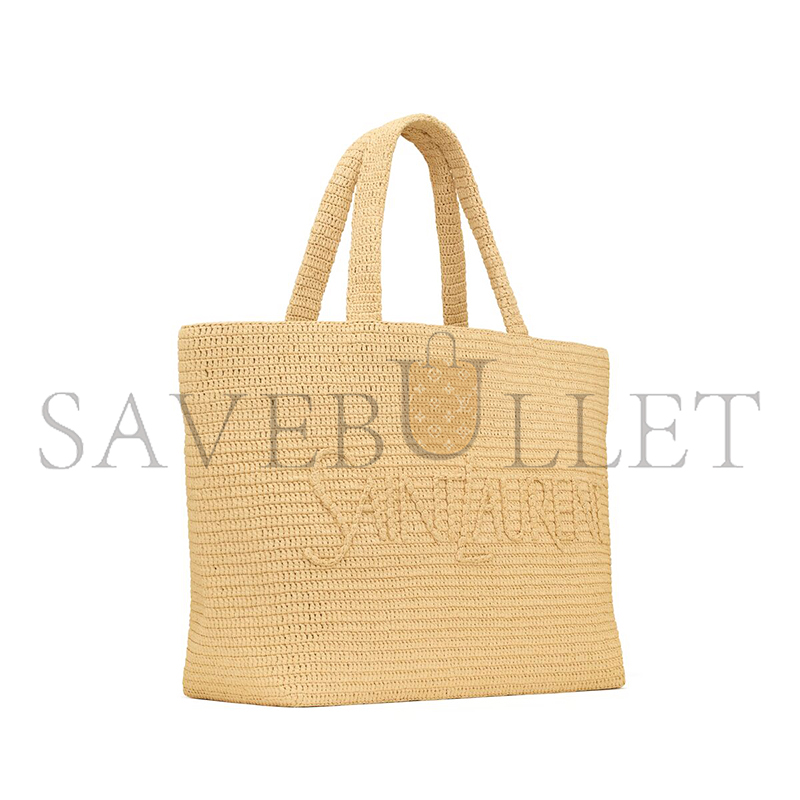 YSL SAINT LAURENT TOTE IN RAFFIA 776763GAAEL2063 (54*35*18cm)