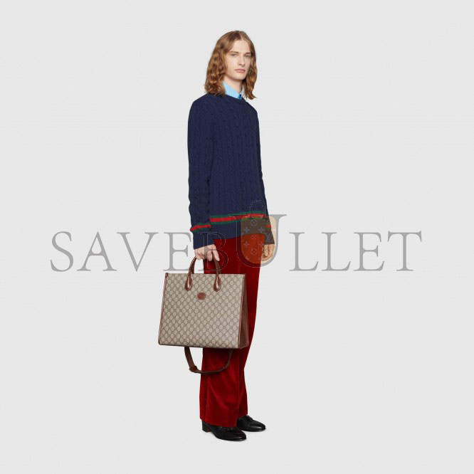 G*u*i medium tote with interlocking&g 674148 92thg 8563 (37.5*33*15.5cm)