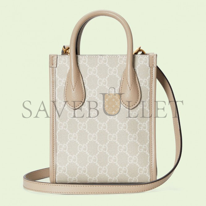 G*u*i mini tote bag with interlocking&g 671623 (20*16*7cm)