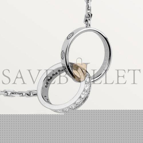 CARTIER LOVE NECKLACE, DIAMONDS B7013700