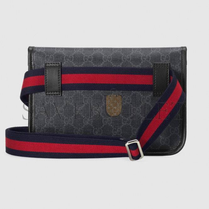 G*u*i gg black belt bag 598113 (24*17*3.5cm)